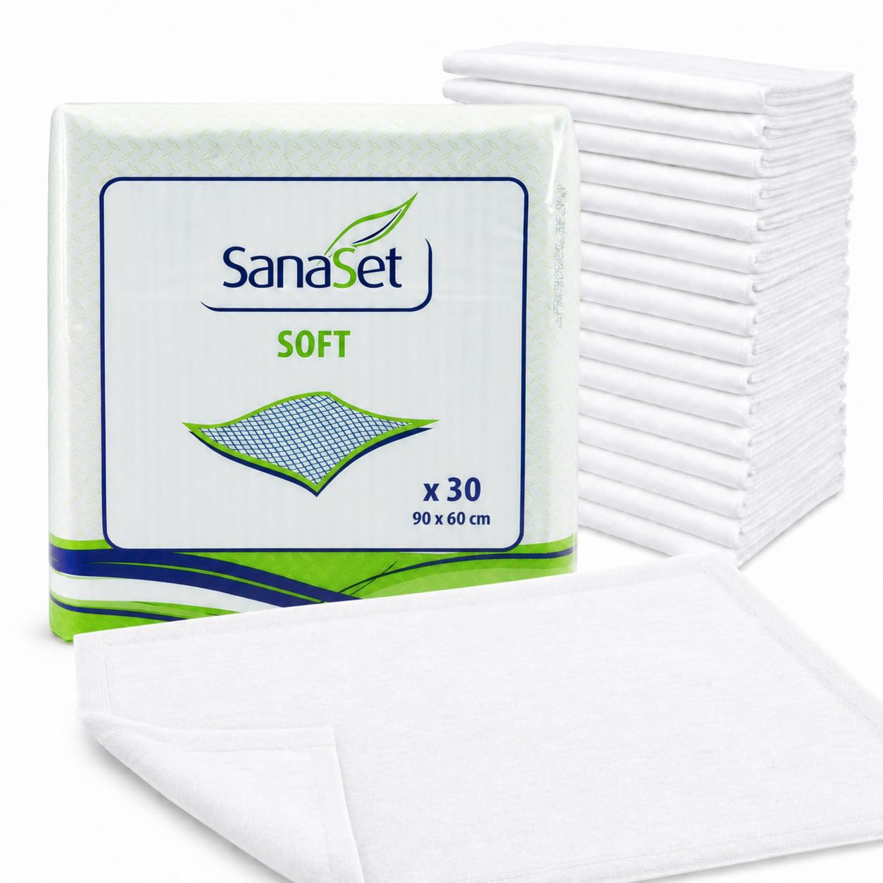 SanaSet Inkontinenzunterlagen 60x60 30 Stück saugstark
