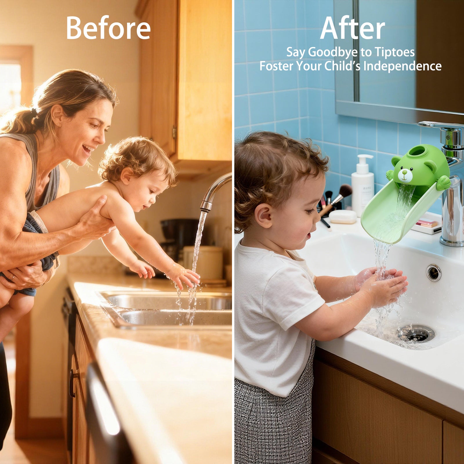 SKYROKU Bear Faucet Extender Wasserhahnverlängerung Bär