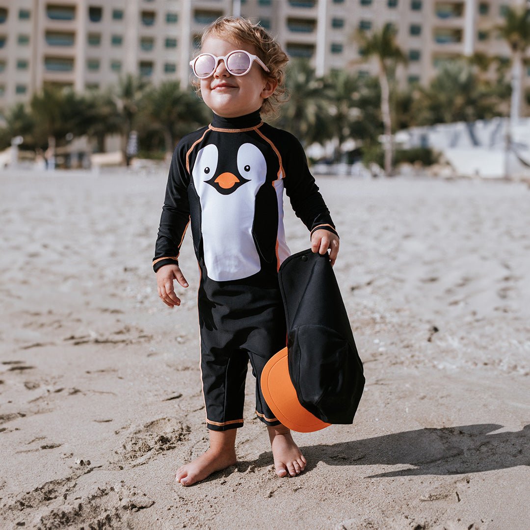 My Carry Potty Penguin Schwimmanzug 2-3 Jahre UPF50 mit Mütze