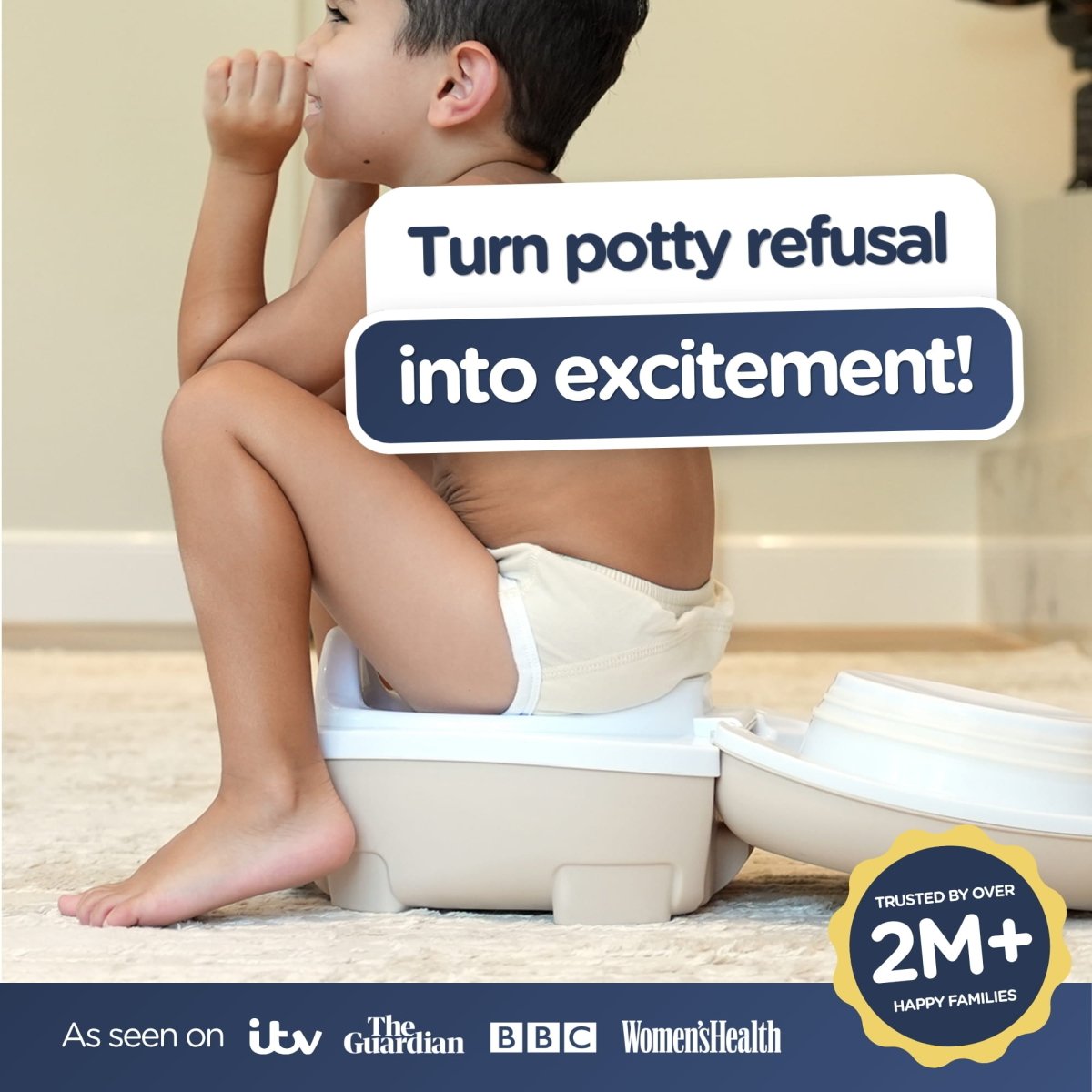 My Carry Potty Natural Reisetöpfchen Auslaufsicher Beige