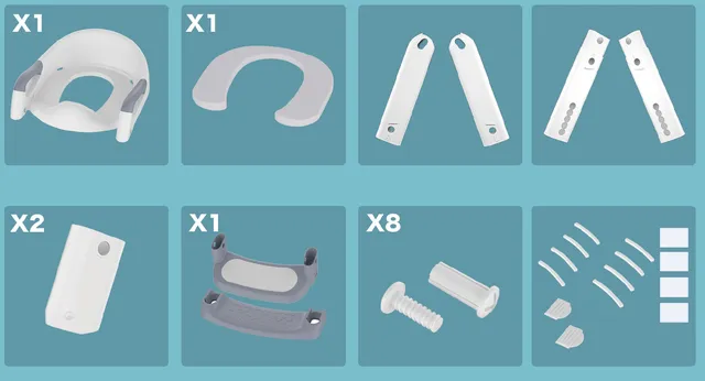 SKYROKU 8899 Töpfchensitz Zubehör Ersatzteil Set