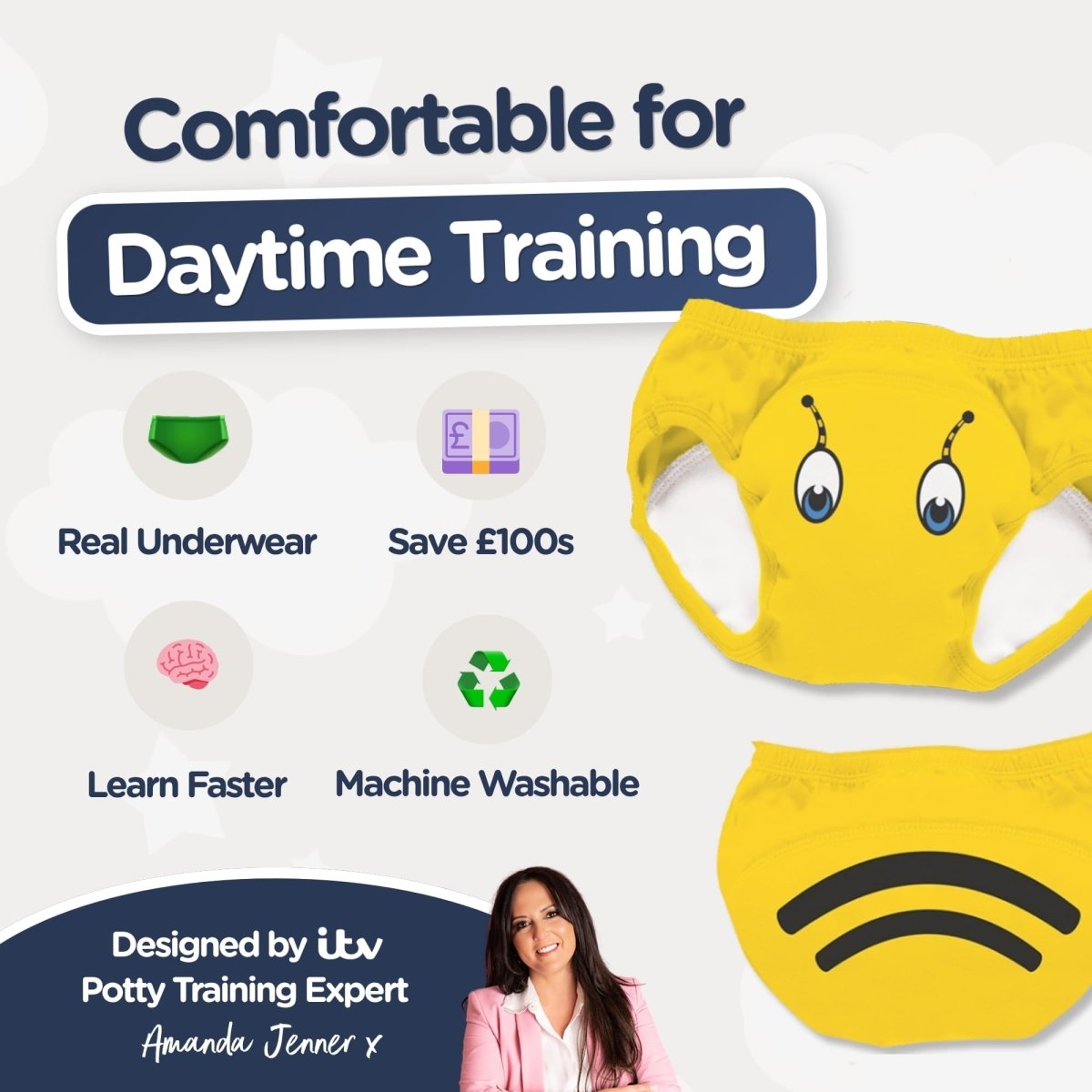 My Carry Potty Bumblebee Trainingshose 3er-Pack saugfähig waschbar