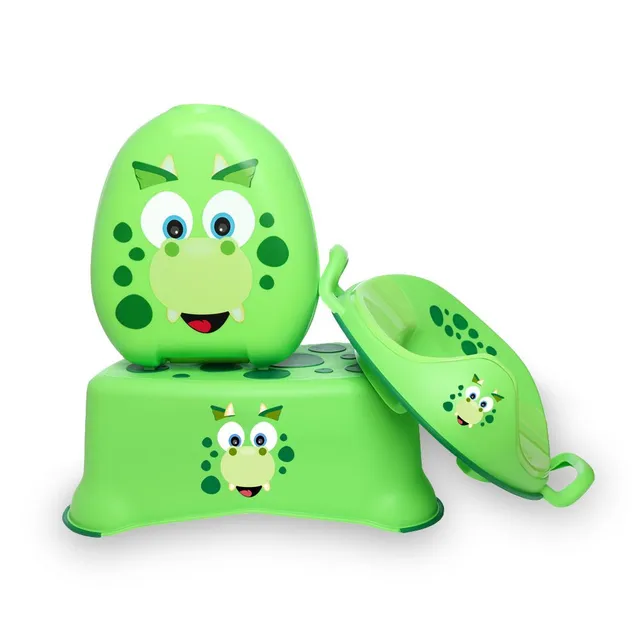 My Carry Potty Bundles Dino Töpfchen-Toilettensitz-Set mit Hocker
