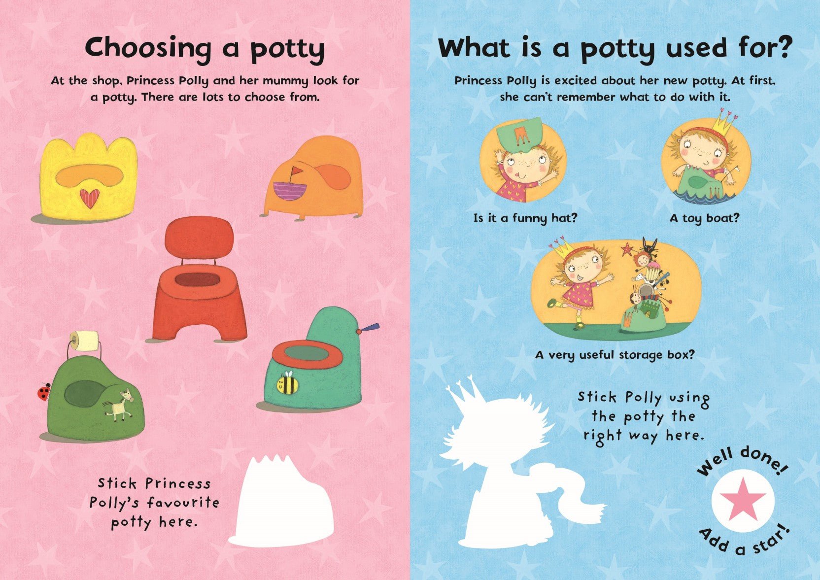 My Carry Potty Princess Polly Stickerbuch Töpfchentraining 70 Sticker