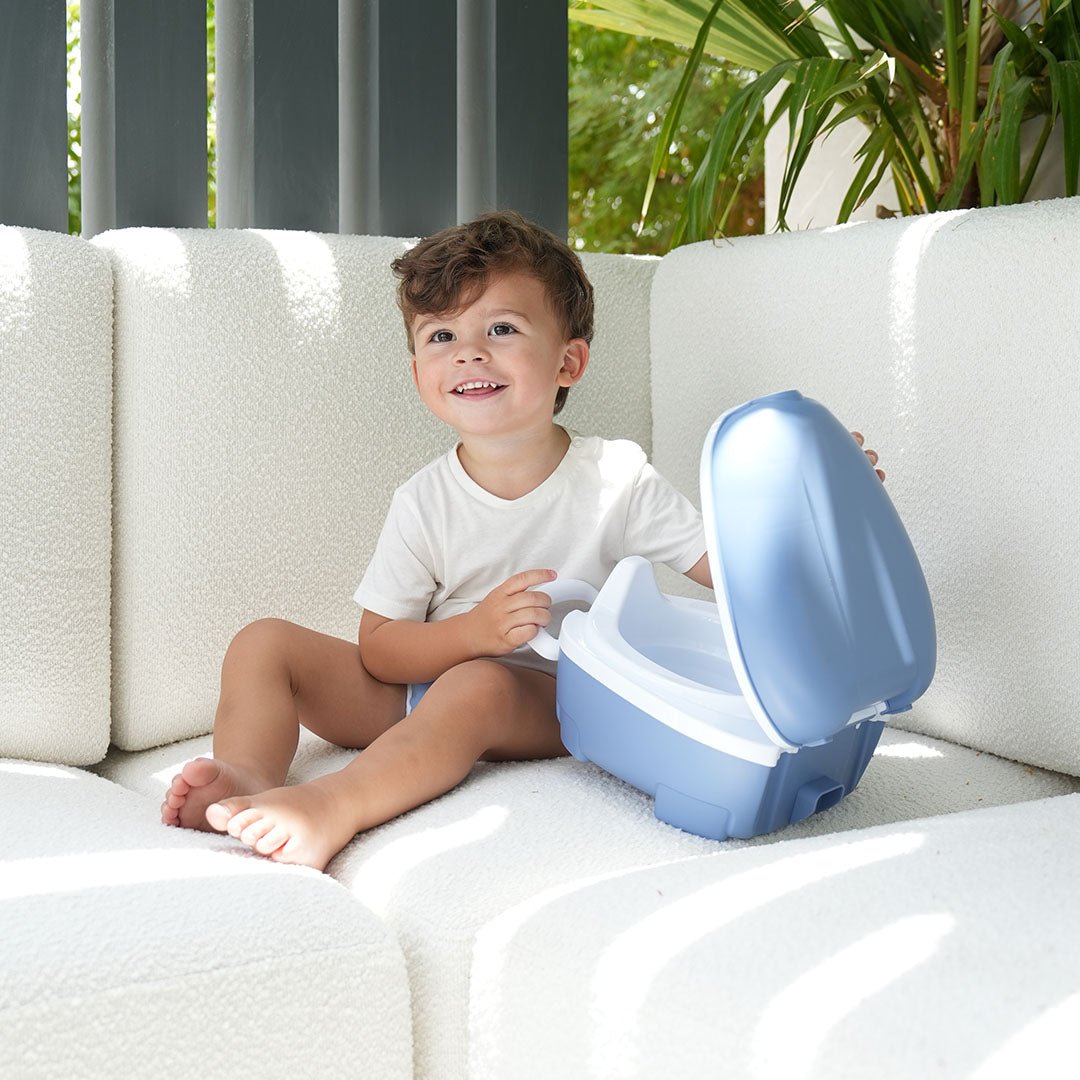 My Carry Potty Ocean Blue Töpfchen Set mit Sitz und Hocker
