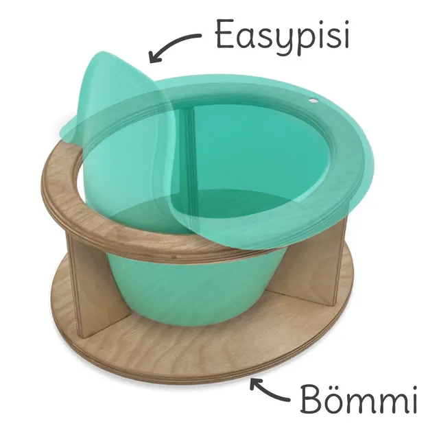 Easypisi Bömmi B-Ware Gestell Birke für Töpfchen