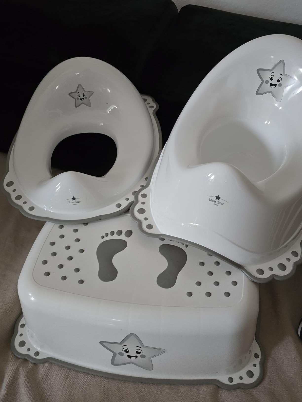 Little Star 3-in-1 Töpfchenset Töpfchen ab 1 Jahr rutschfest