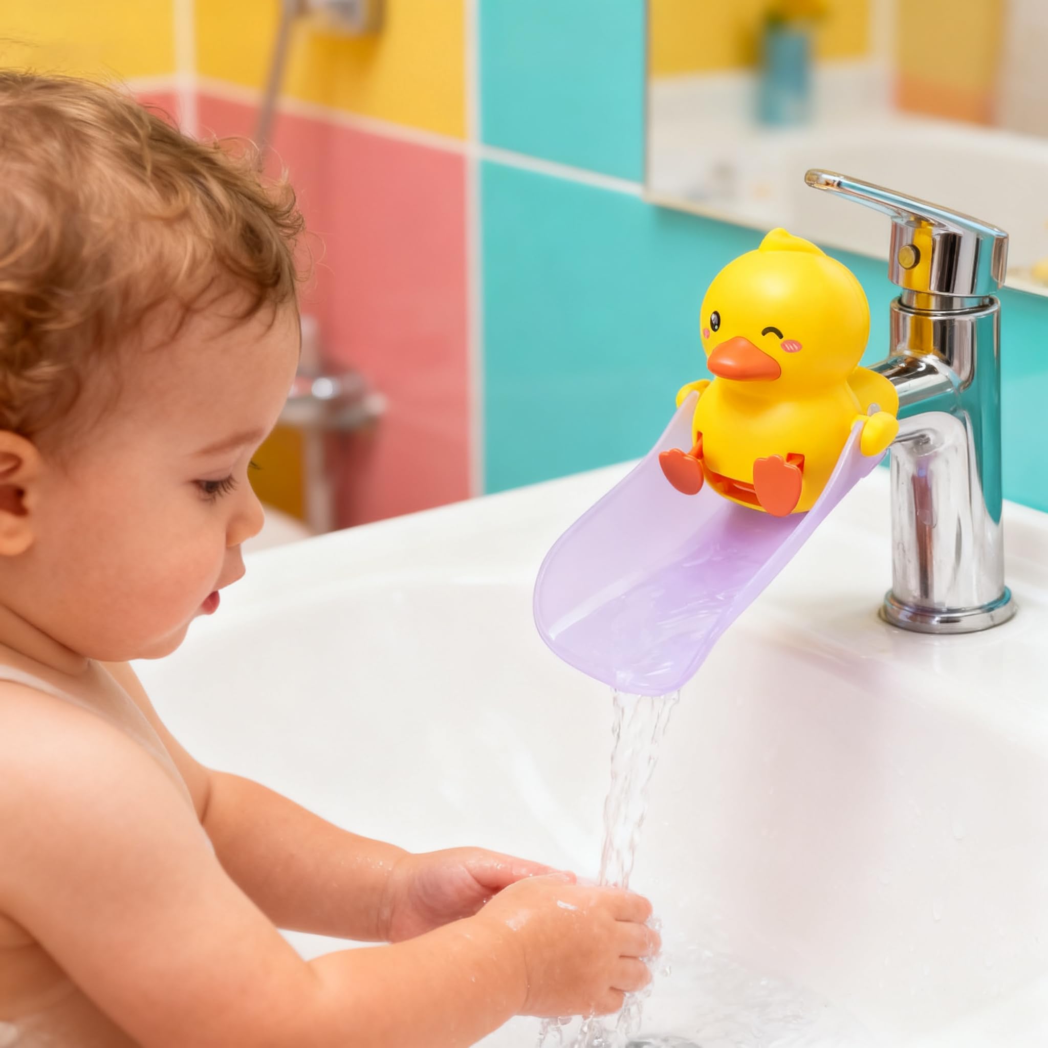 SKYROKU Bear Faucet Extender Wasserhahnverlängerung Ente PP Silikon