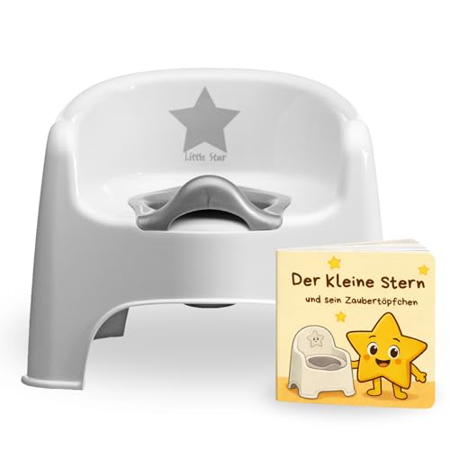 Little Star Topfstuhl mit Bilderbuch und Spritzschutz