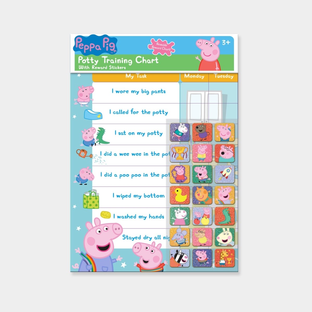 My Carry Potty Peppa Pig Belohnungstafel Töpfchentraining A3