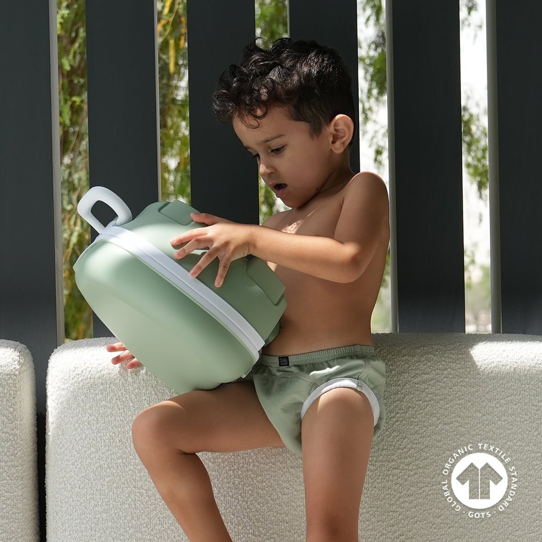 My Carry Potty Bundle Töpfchenset Salbeigrün 2-3 Jahre auslaufsicher