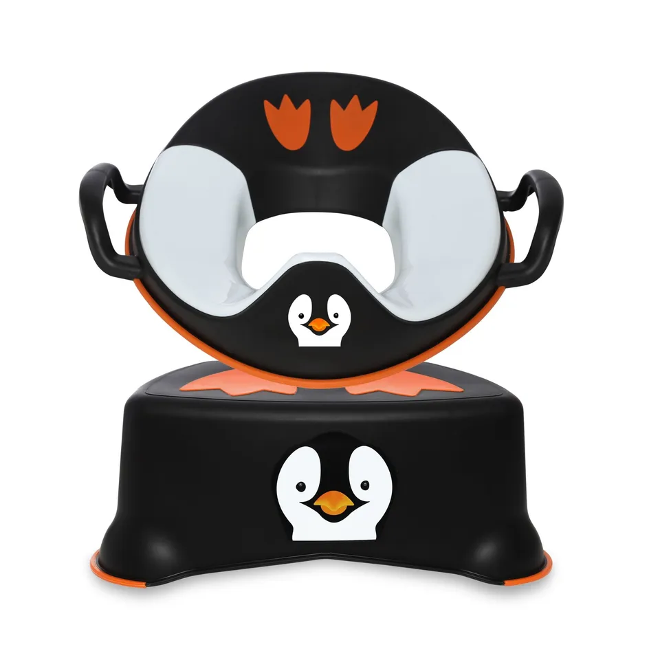 My Carry Potty Trainer Seat Tritthocker Set Pinguin