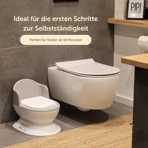 Little Star Kindertoilette Töpfchen Weiß Rückenlehne 30 kg