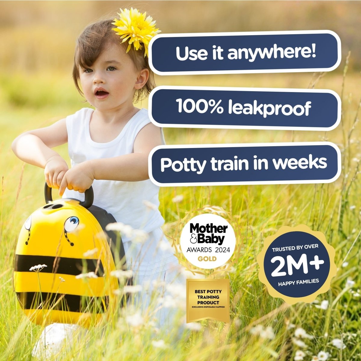 My Carry Potty Bumblebee Reisetöpfchen auslaufsicher