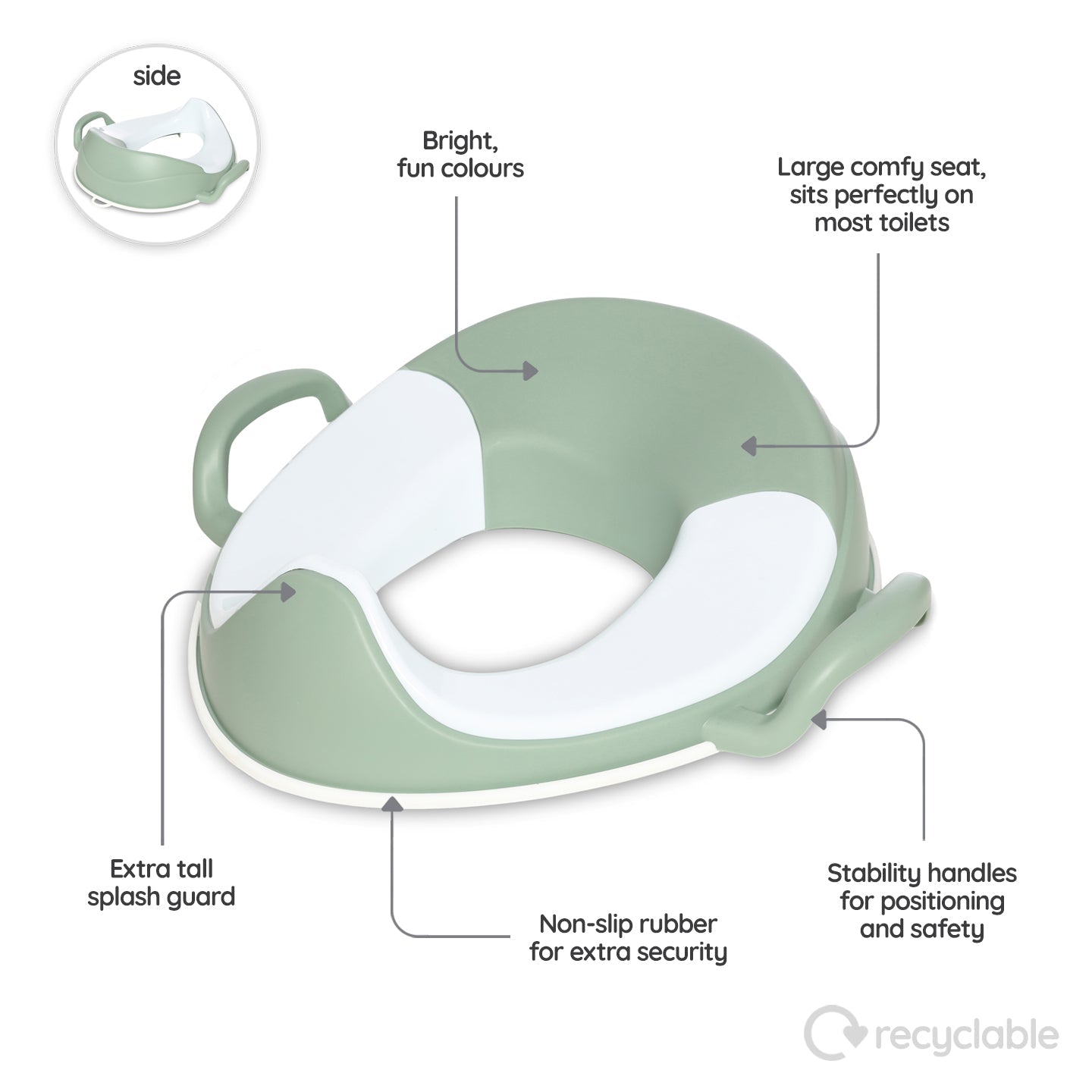 My Carry Potty Sage Green Set Töpfchen Sitz Hocker
