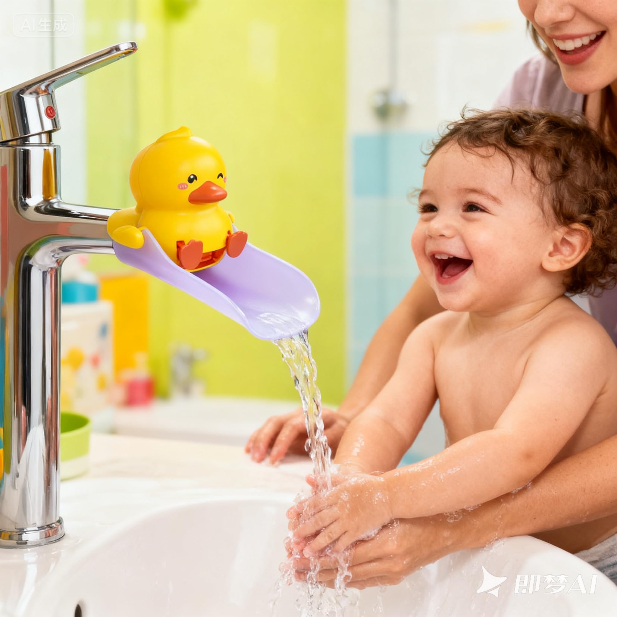 SKYROKU Bear Faucet Extender Wasserhahnverlängerung Ente PP Silikon