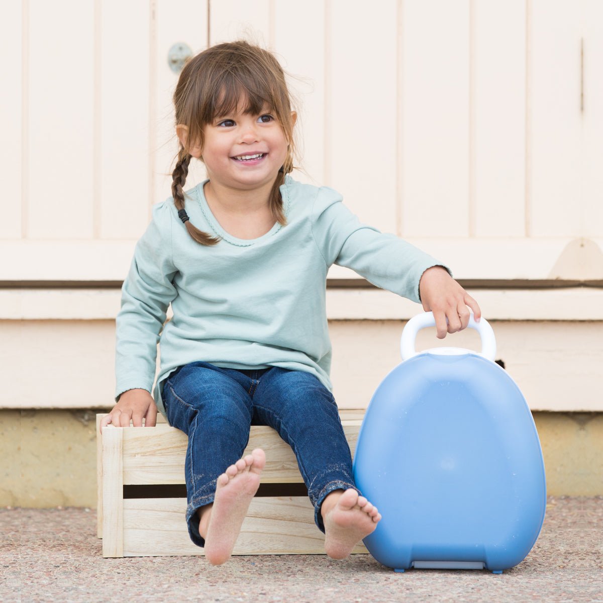 My Carry Potty Bundle Ocean Blue Töpfchen-Set mit Hocker