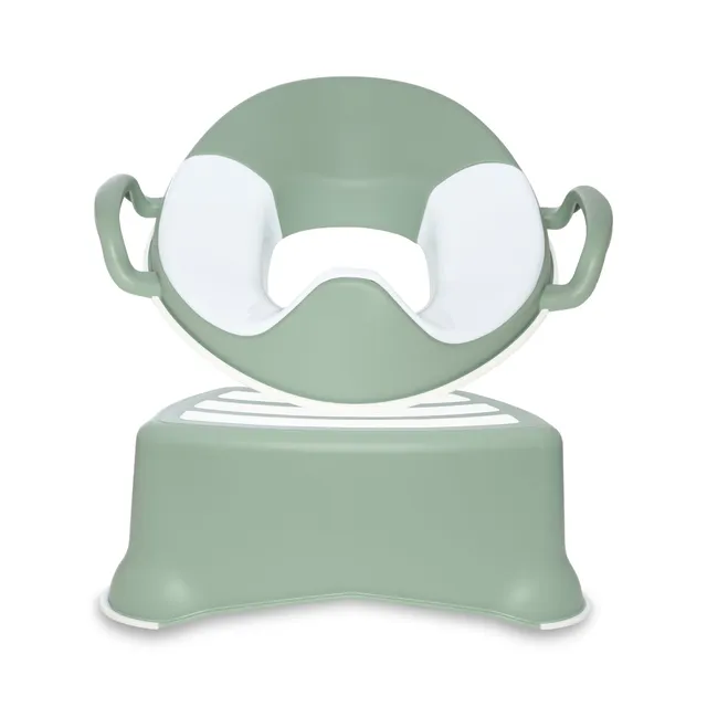 My Carry Potty My Little Trainer Seat Toilettensitz Salbei mit Hocker