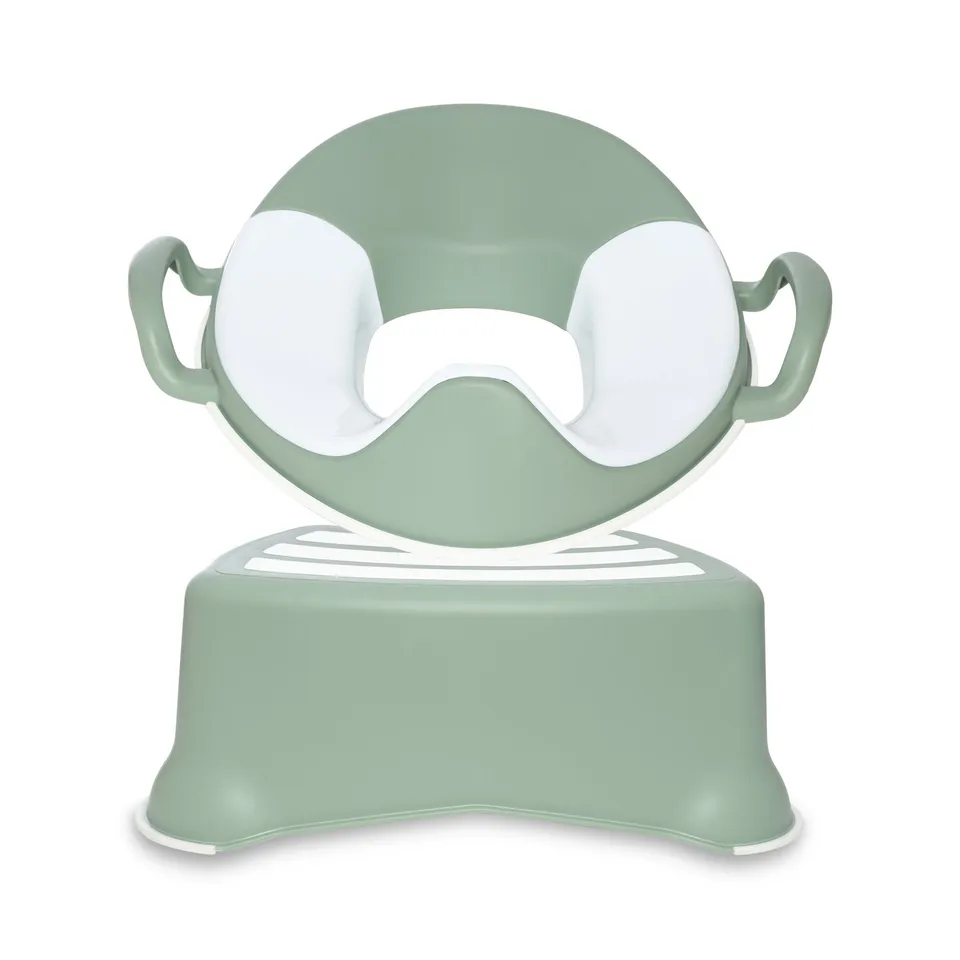 My Carry Potty My Little Trainer Seat Toilettensitz Salbei mit Hocker