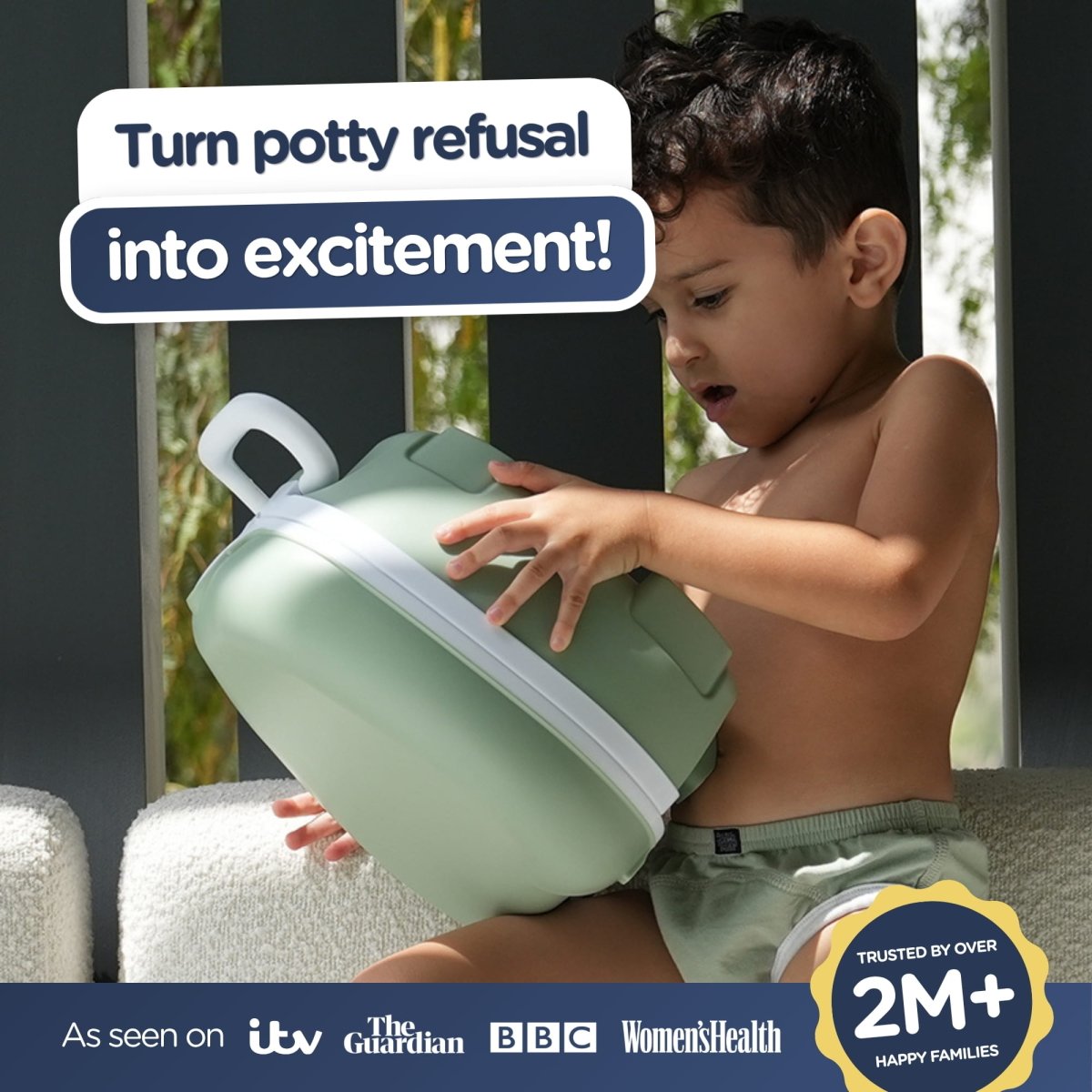 My Carry Potty Töpfchen salbeigrün auslaufsicher