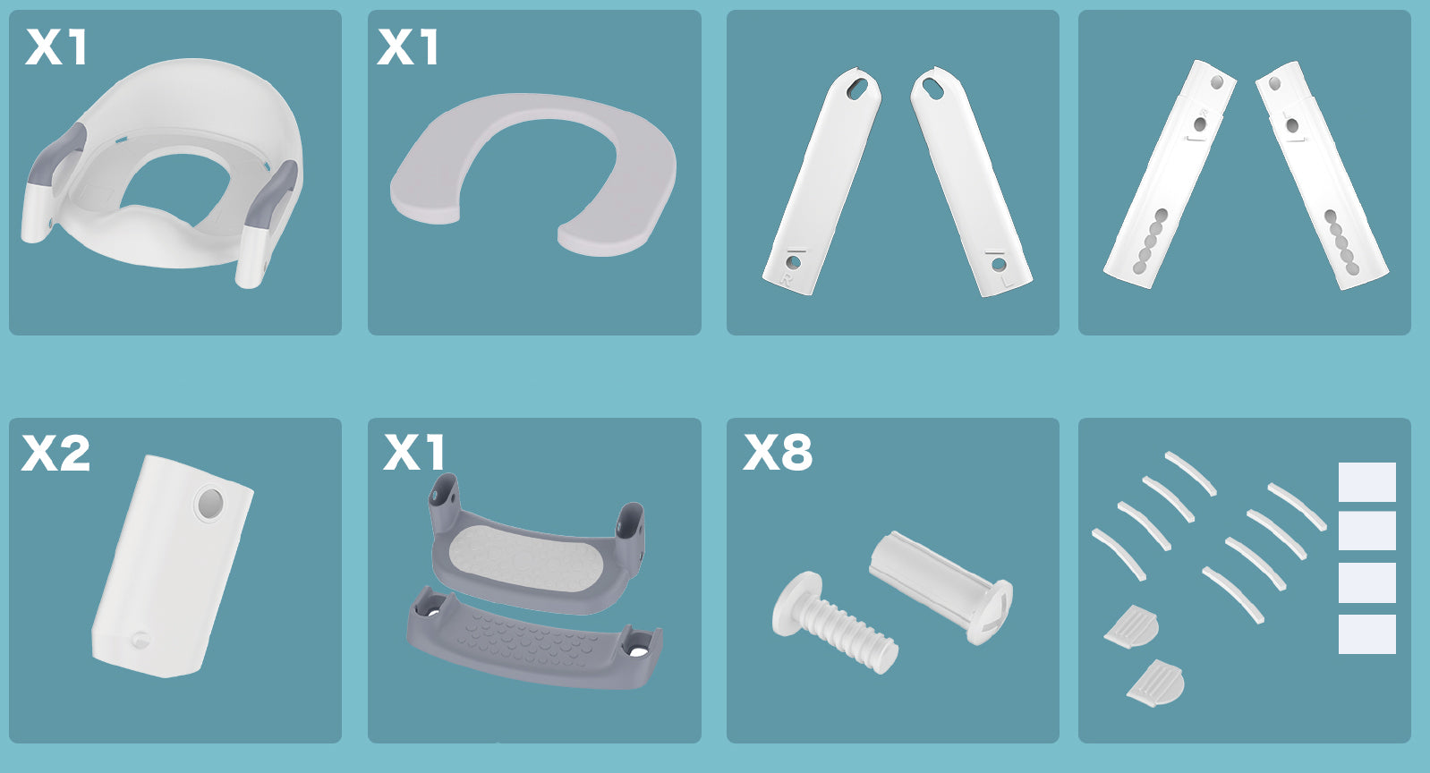 SKYROKU 8899 Töpfchensitz Zubehör Ersatzteil Set