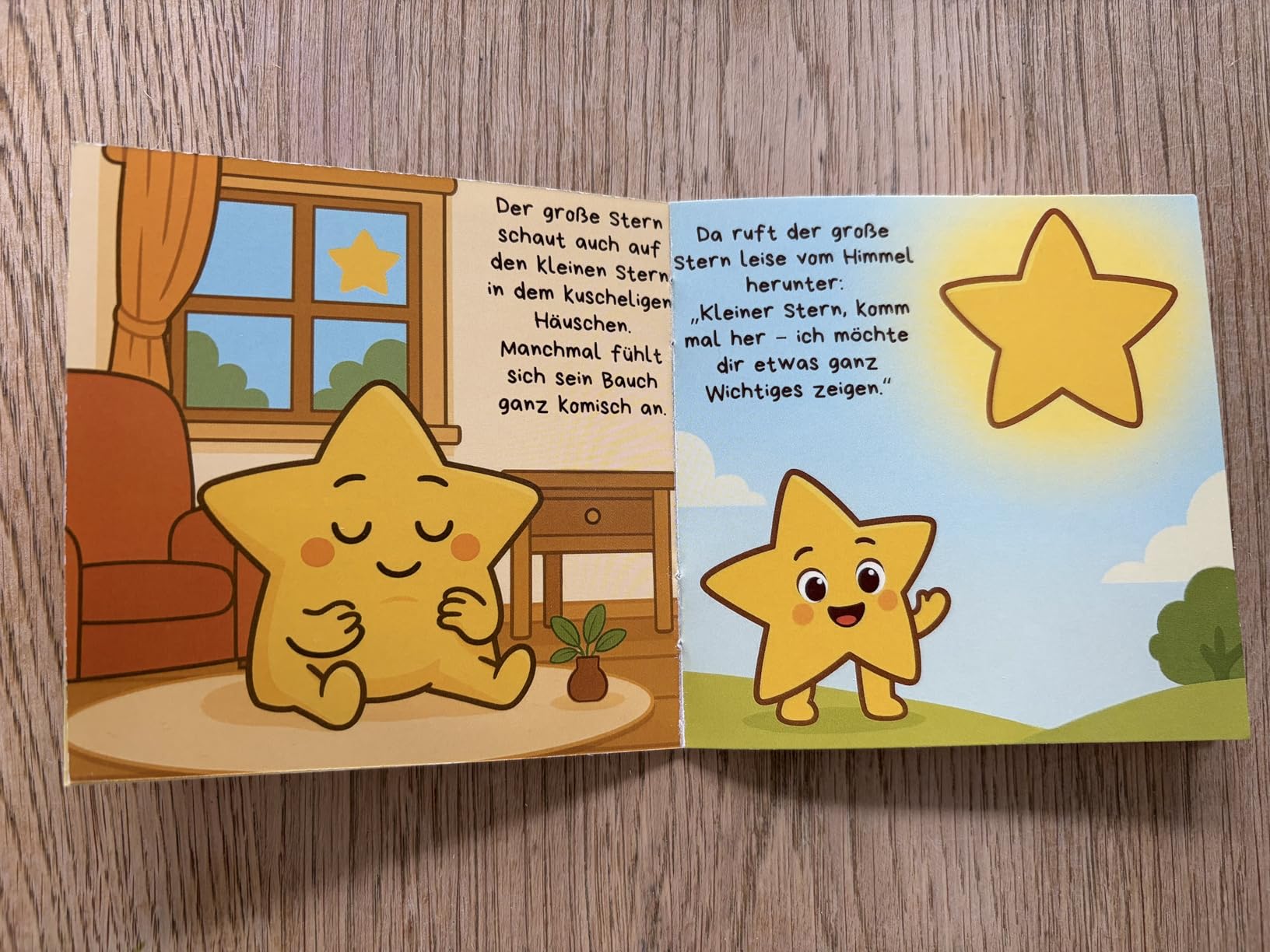 Little Star Topfstuhl mit Bilderbuch und Spritzschutz