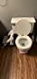 SKYROKU 8838 Toilettensitz mit Treppe Grau rutschfest