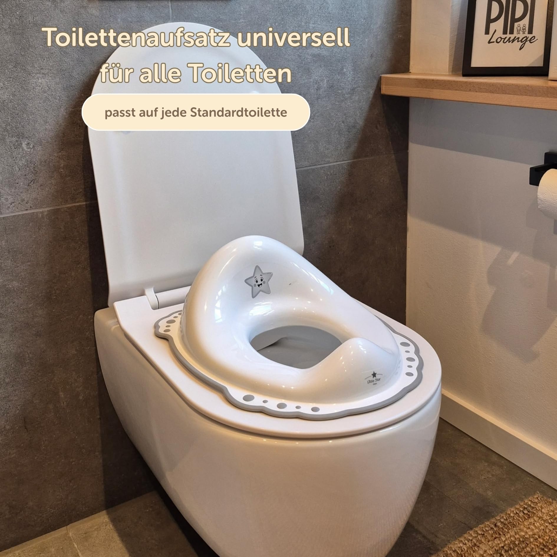 Little Star Kinder Toilettensitz rutschfest ab 2 Jahren