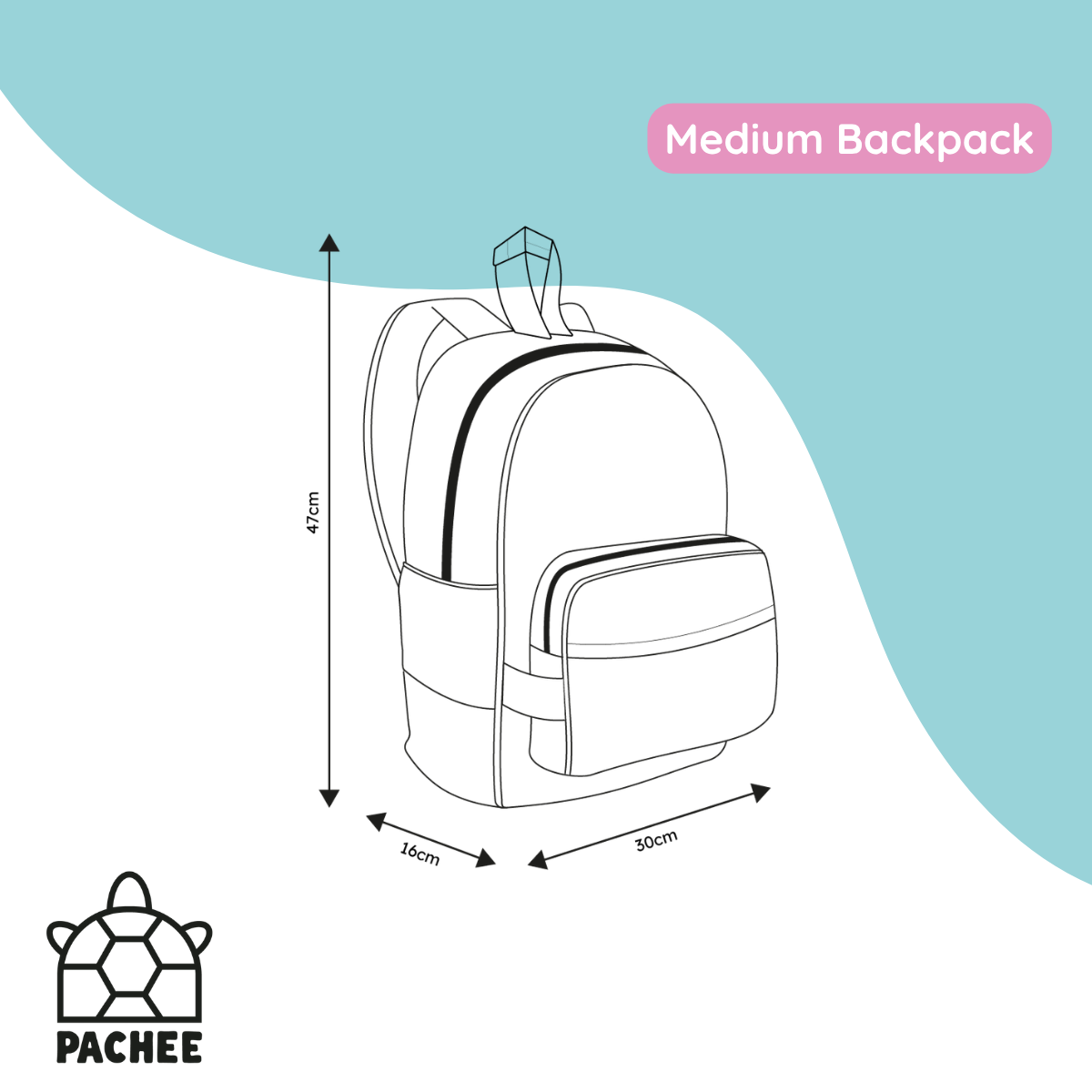 Kiddiwhizz Whizzer x Pachee Rucksack Grün mit Tasche