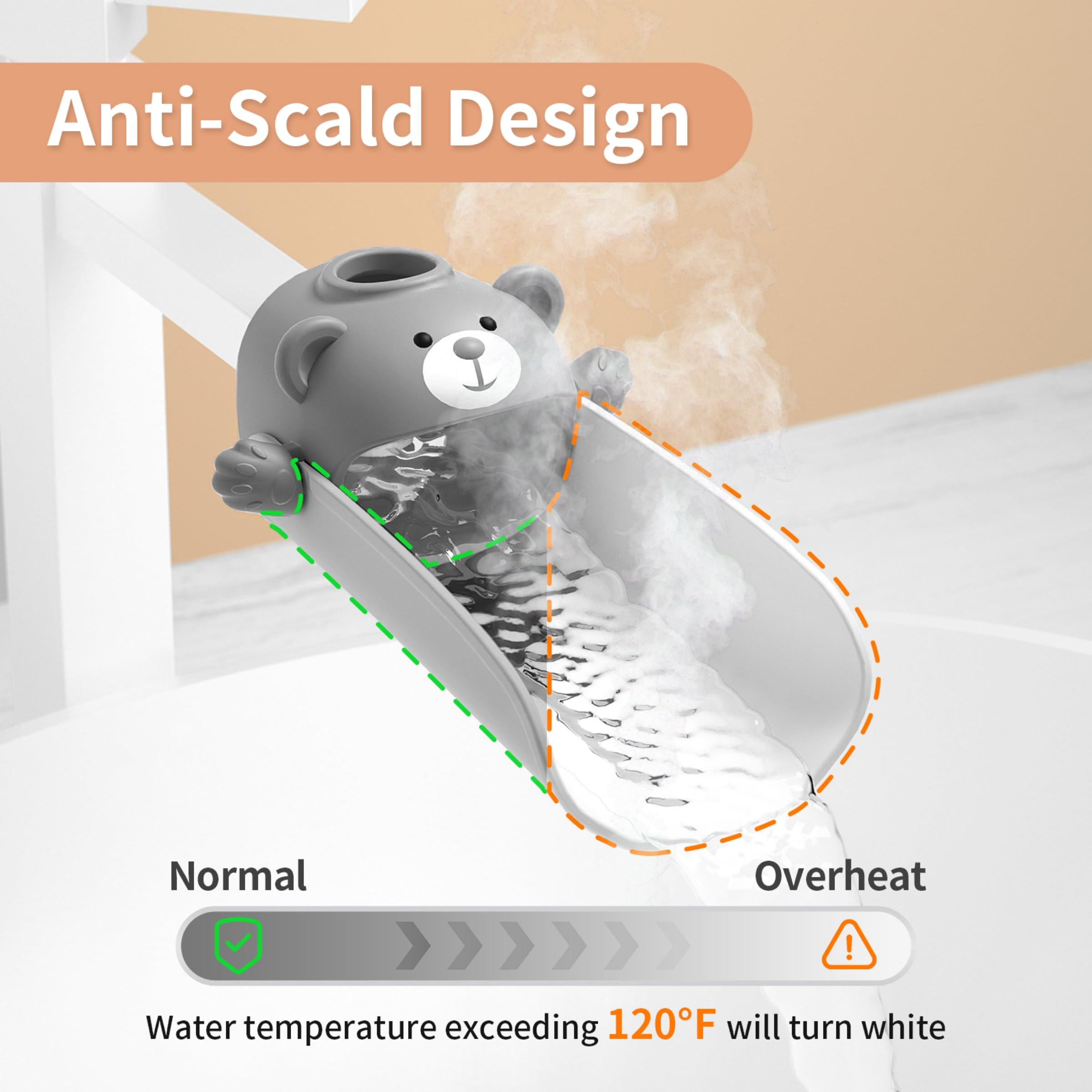 SKYROKU Bear Faucet Extender Wasserhahnverlängerung Bär Silikon