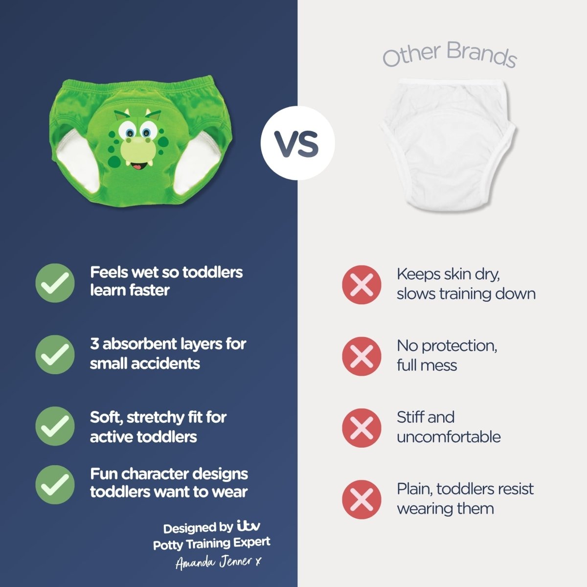 My Carry Potty My Little Training Pants Töpfchen-Trainingshose Dino 3er-Pack