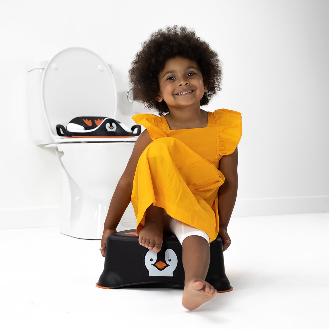 My Carry Potty Trainer Seat Tritthocker Set Pinguin