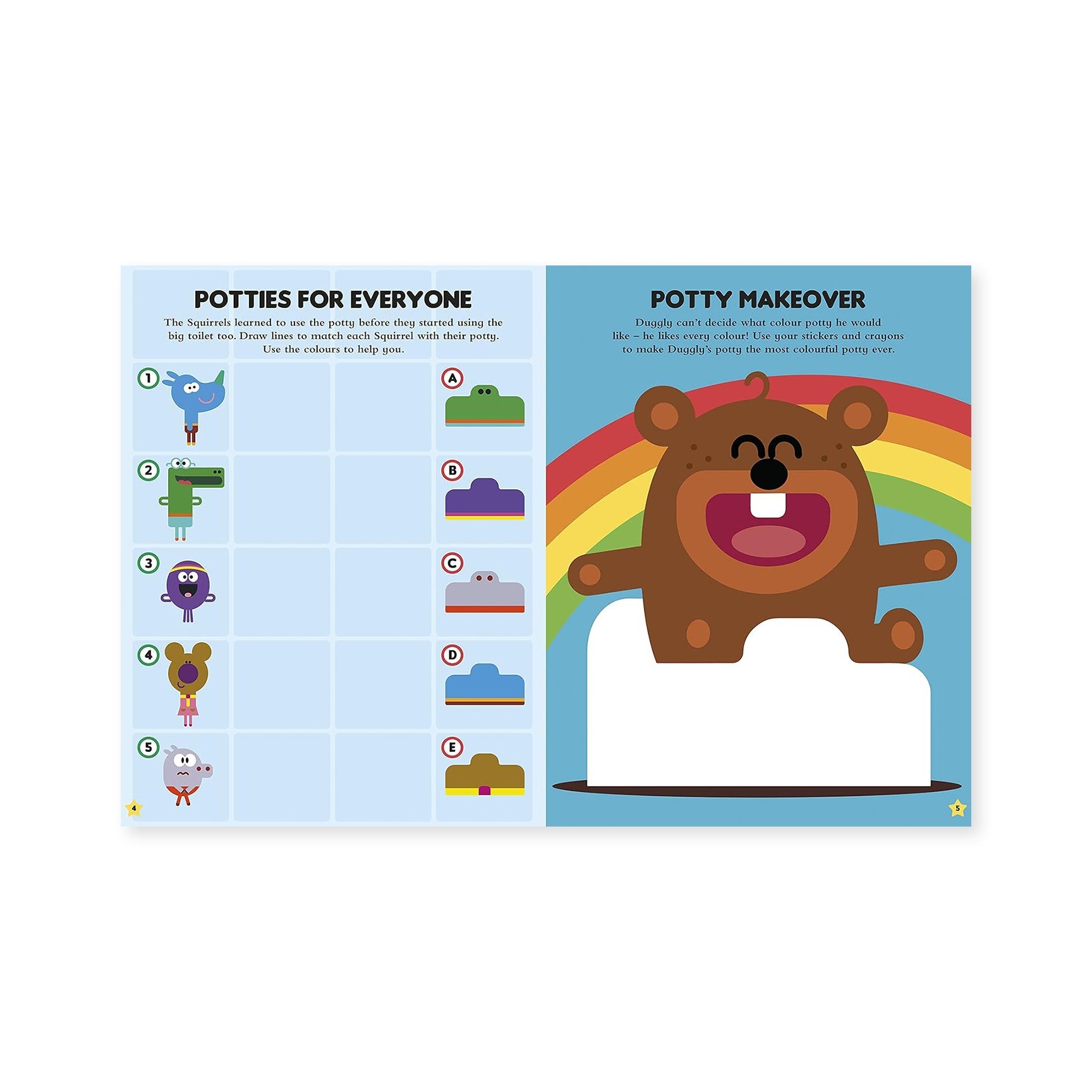 My Carry Potty Hey Duggee Stickerbuch Töpfchen 70 Sticker