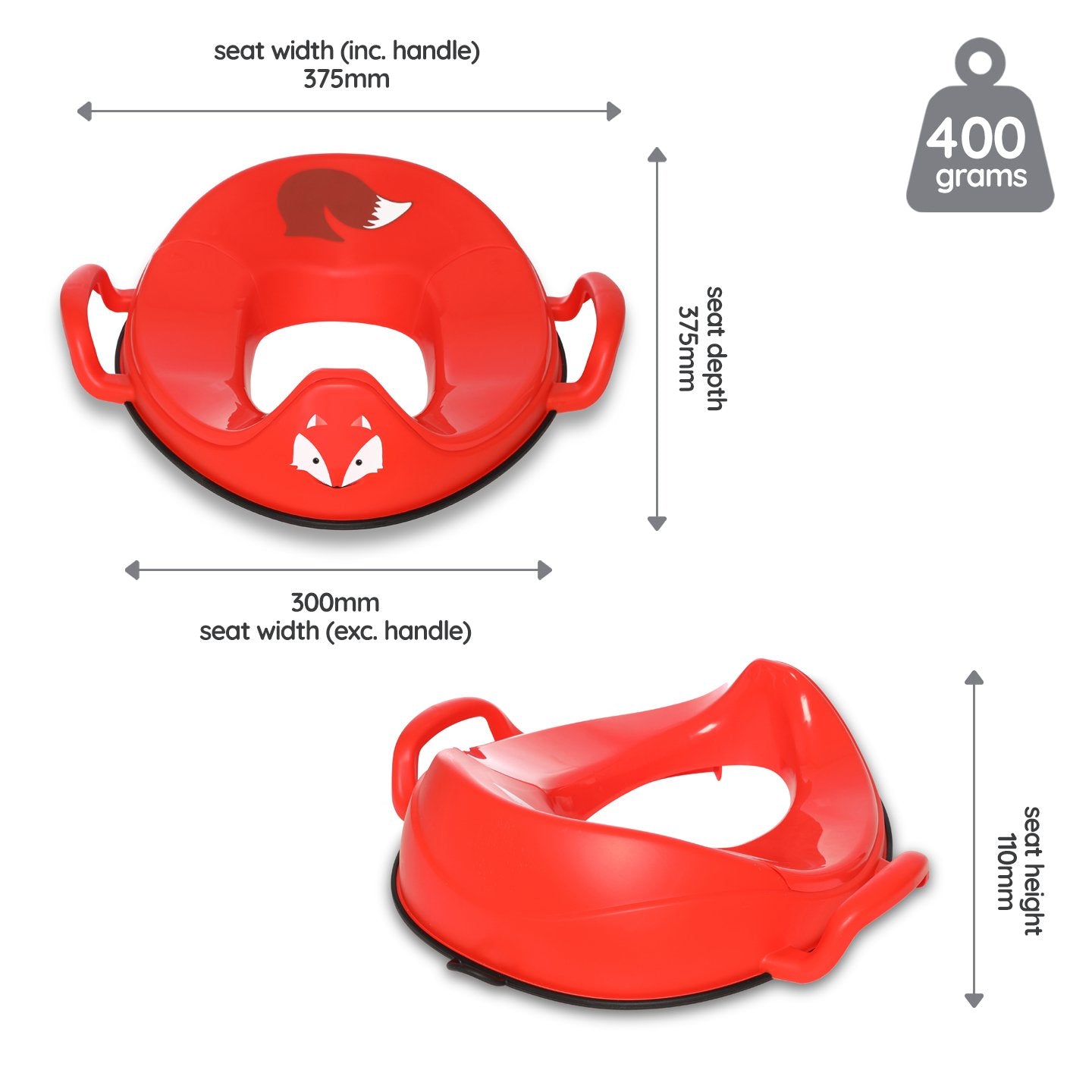 My Carry Potty Trainer Seat Toilettensitz Fuchs rutschfest