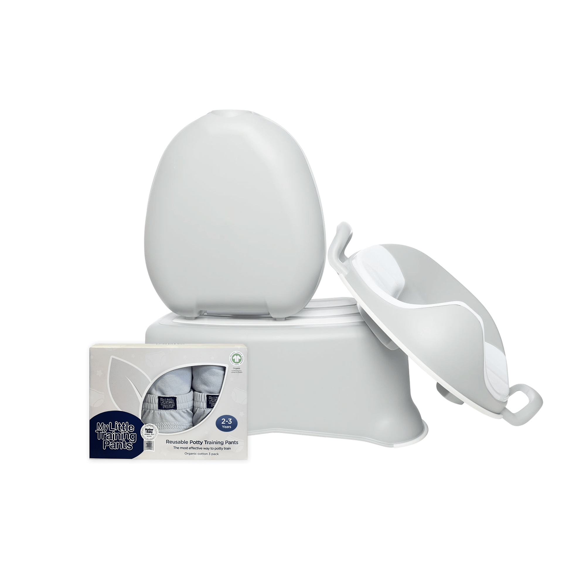 My Carry Potty Bundle Pearl Grey Töpfchen-Set mit Sitz