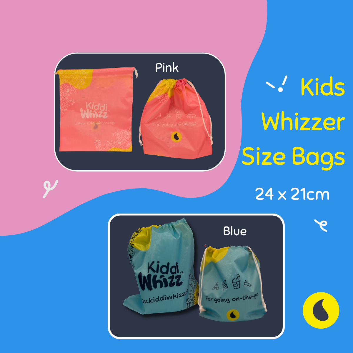 Kiddiwhizz Whizzer wasserdichte Tasche Erwachsene Lila