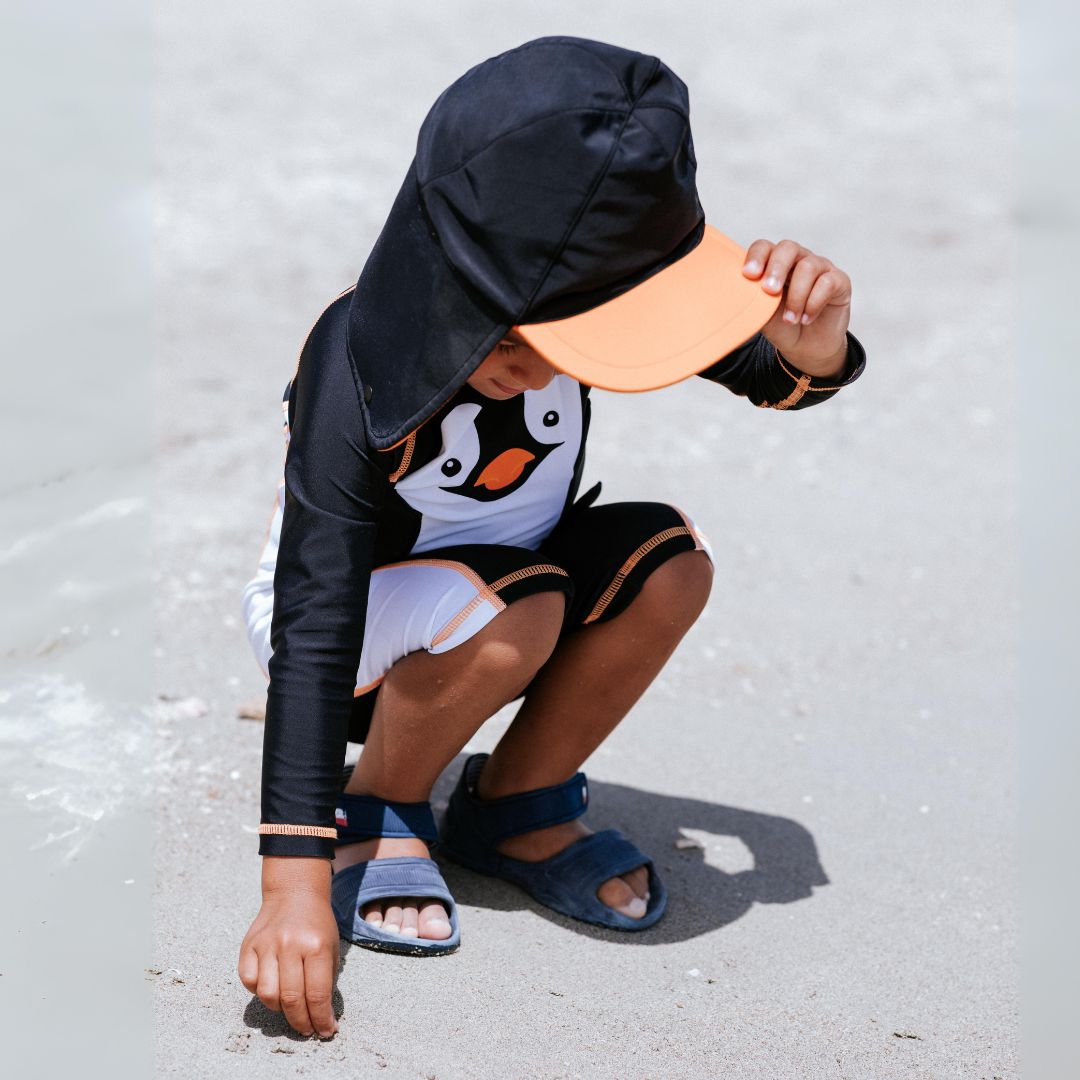 My Carry Potty Penguin Schwimmanzug 2-3 Jahre UPF50 mit Mütze