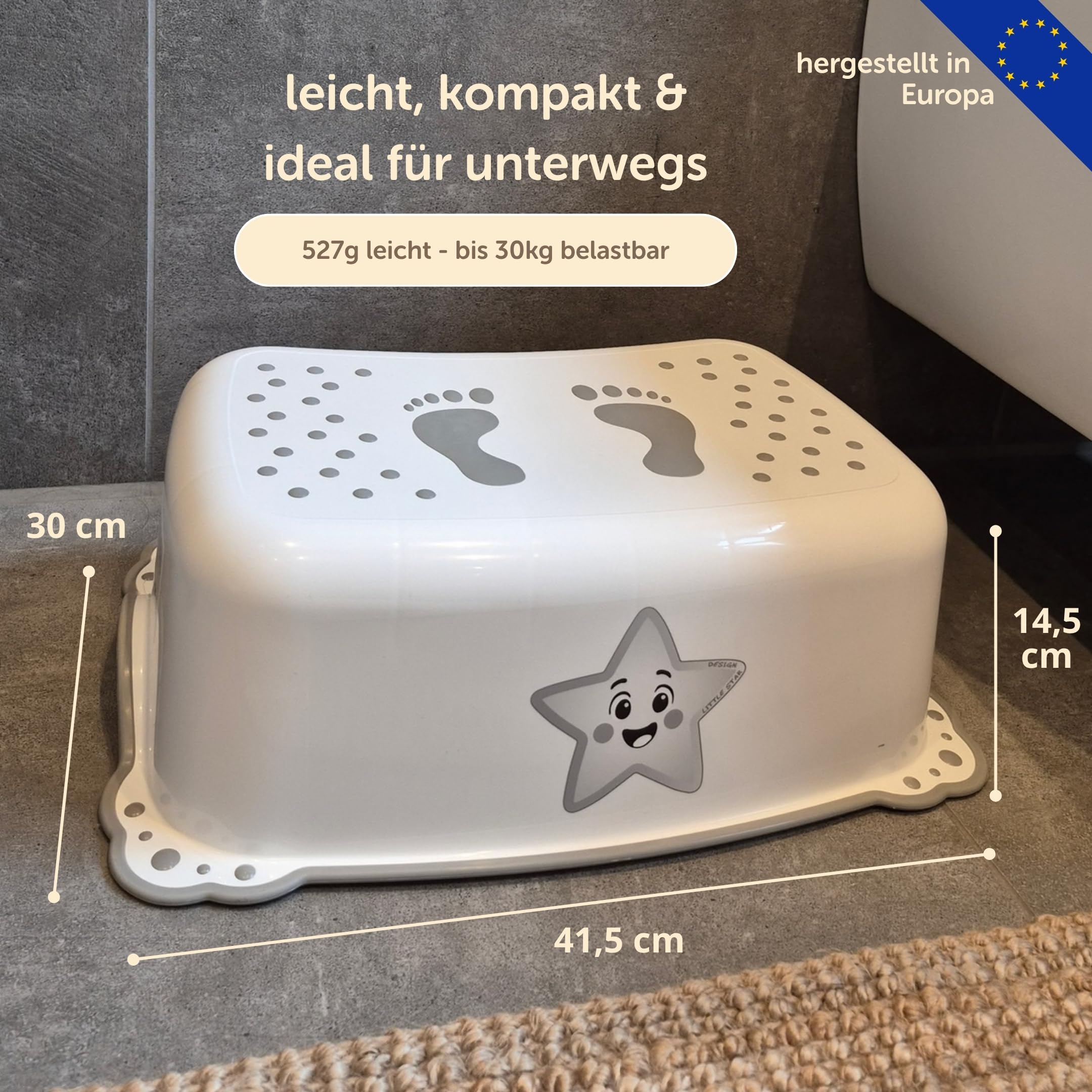 Little Star Tritthocker Kinder 2 Stufen rutschfest