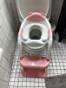 SKYROKU 8839 Toilettensitz mit Treppe Pink Doppelpedal