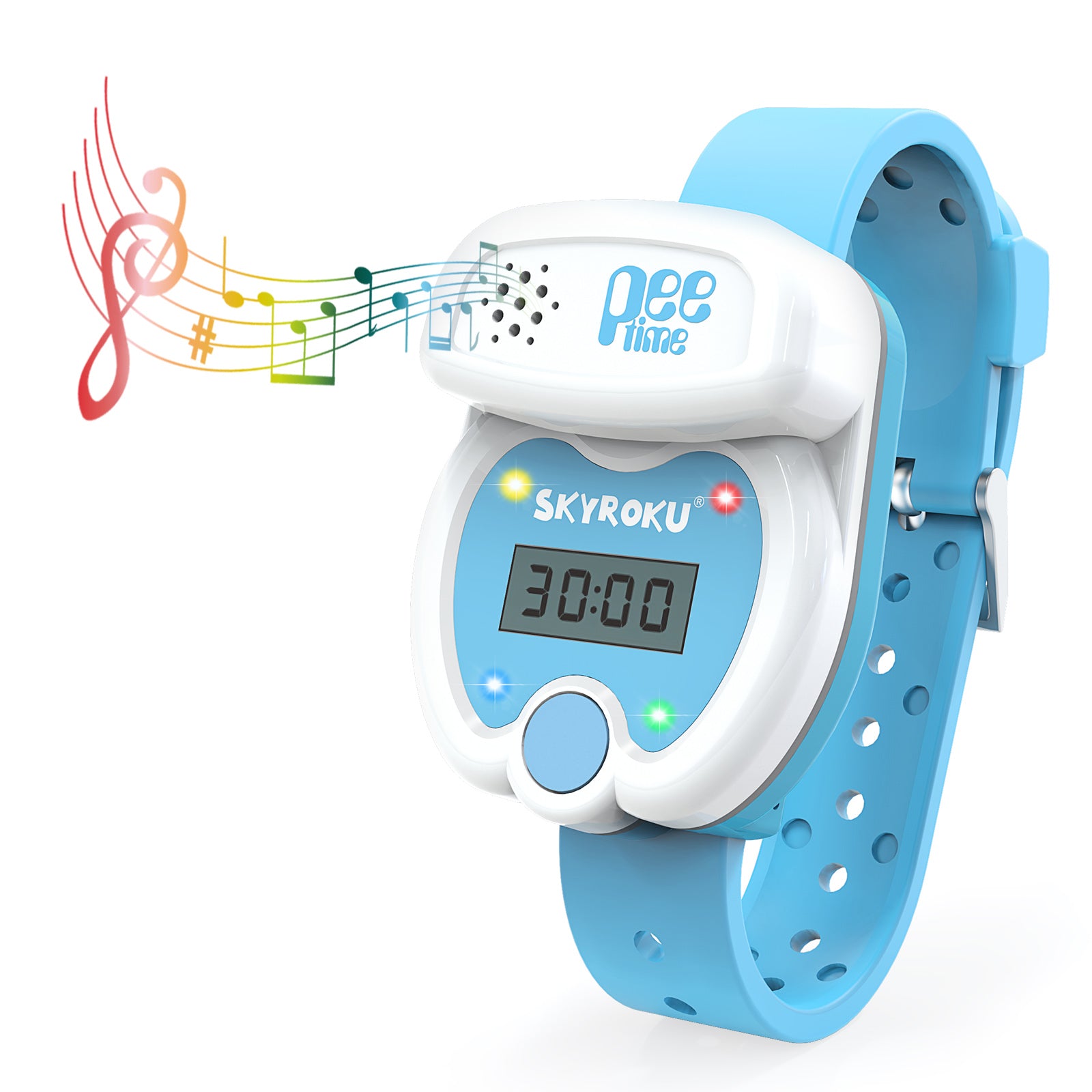 SKYROKU Potty Watch Töpfchentrainingsuhr Blau Silikon Timer