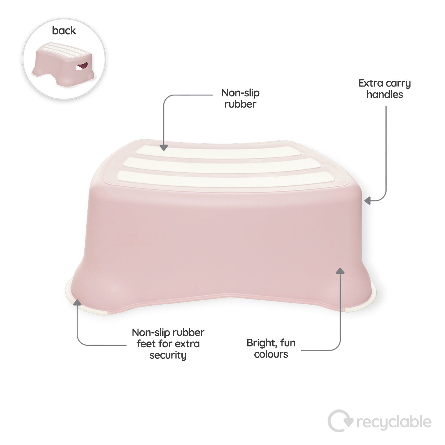 My Carry Potty Bundle Blush Pink Töpfchen 3-teilig mit Sitz